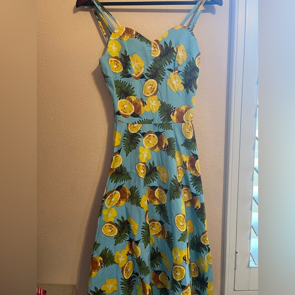 Blue Lemon Dress w Cloak